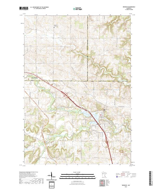 USGS Topographic Map – Oronoco