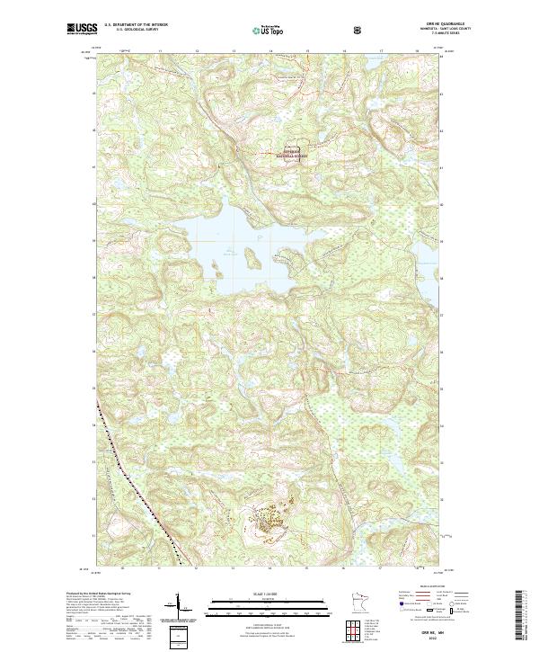 USGS Topographic Map – Orr NE