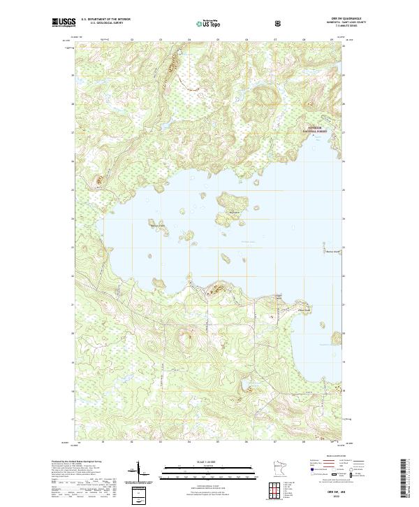USGS Topographic Map – Orr SW