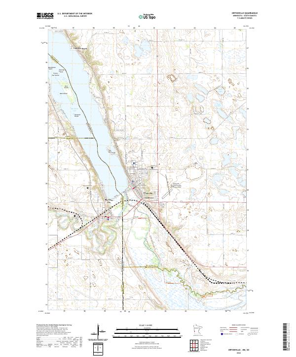 USGS Topographic Map – Ortonville