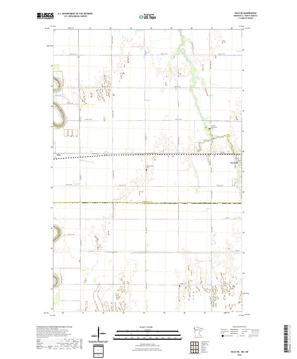 USGS Topographic Map – Oslo NE