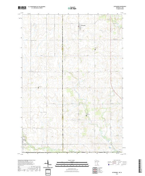 USGS Topographic Map – Ostrander