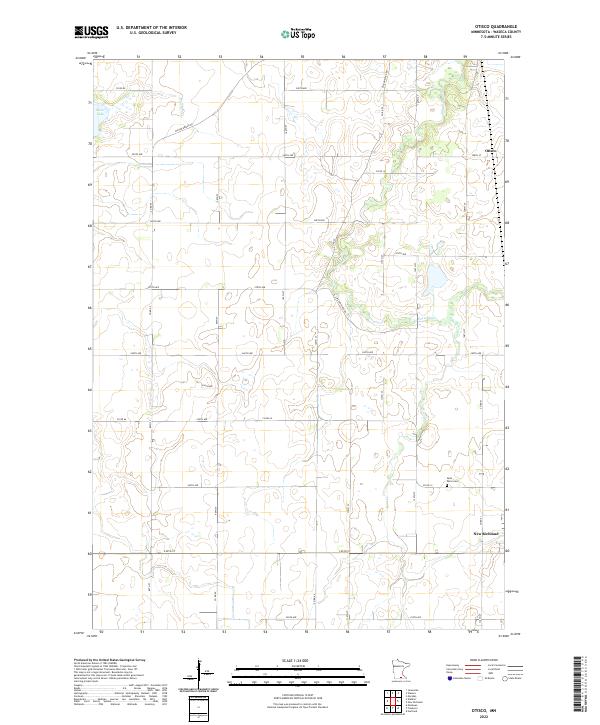 USGS Topographic Map – Otisco