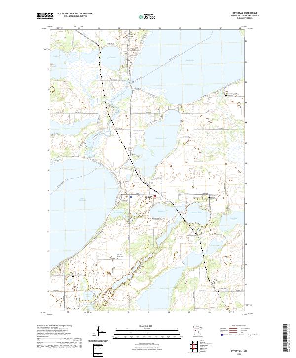 USGS Topographic Map – Ottertail