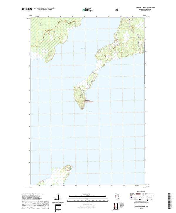 USGS Topographic Map – Ottertail Point