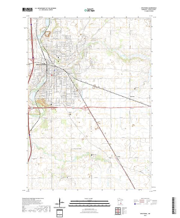 USGS Topographic Map – Owatonna