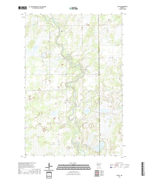 USGS Topographic Map – Oylen