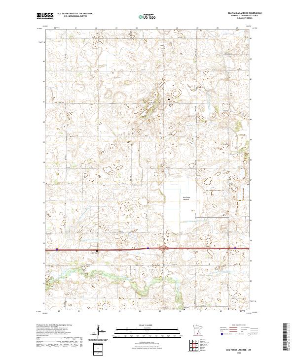 USGS Topographic Map – Oza Tanka Lakebed