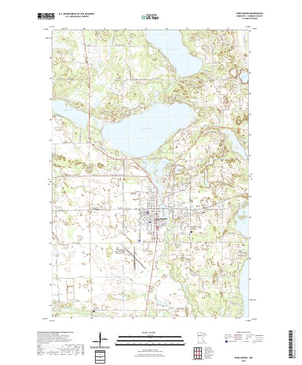 USGS Topographic Map – Park Rapids