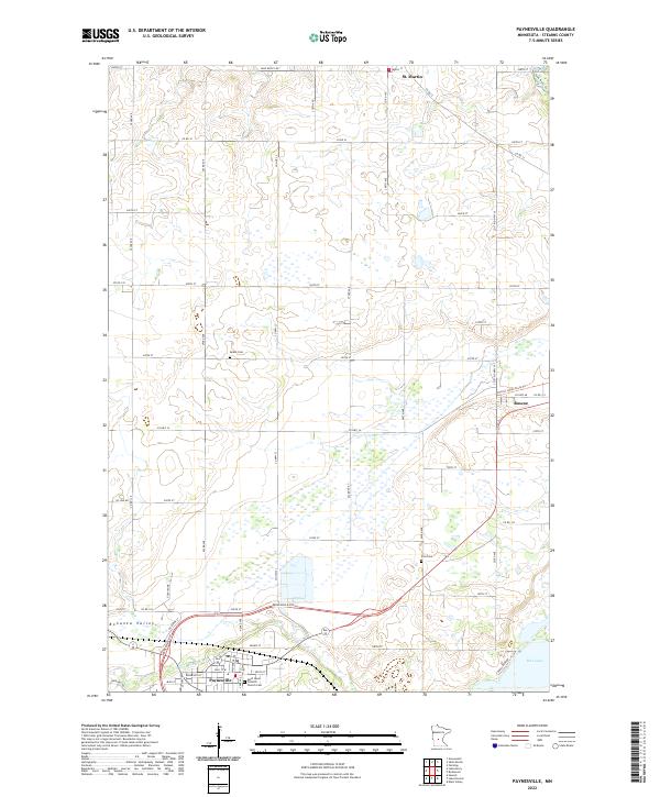 USGS Topographic Map – Paynesville
