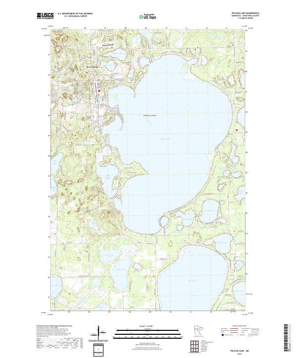 USGS Topographic Map – Pelican Lake