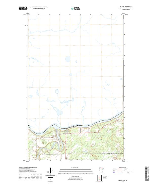 USGS Topographic Map – Pelland