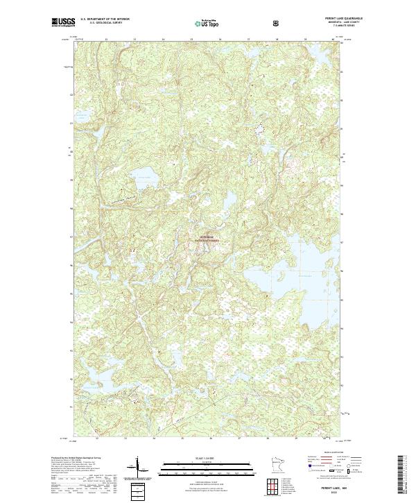 USGS Topographic Map – Perent Lake
