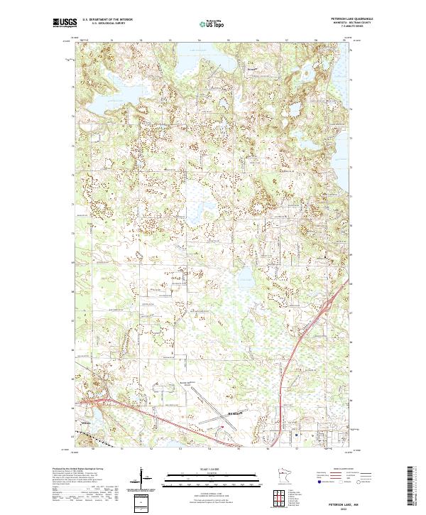 USGS Topographic Map – Peterson Lake