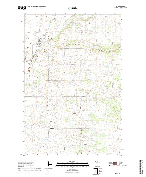 USGS Topographic Map – Pierz