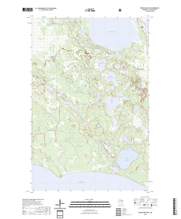 USGS Topographic Map – Pigeon Dam Lake
