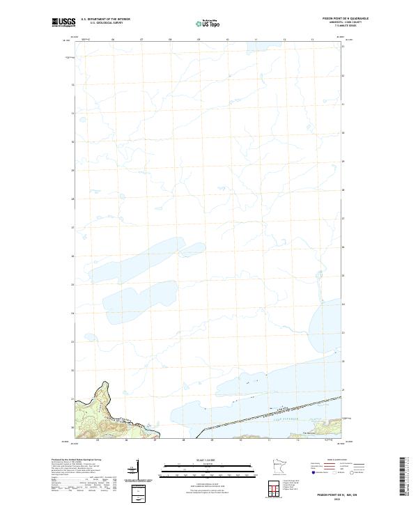 USGS Topographic Map – Pigeon Point OE N