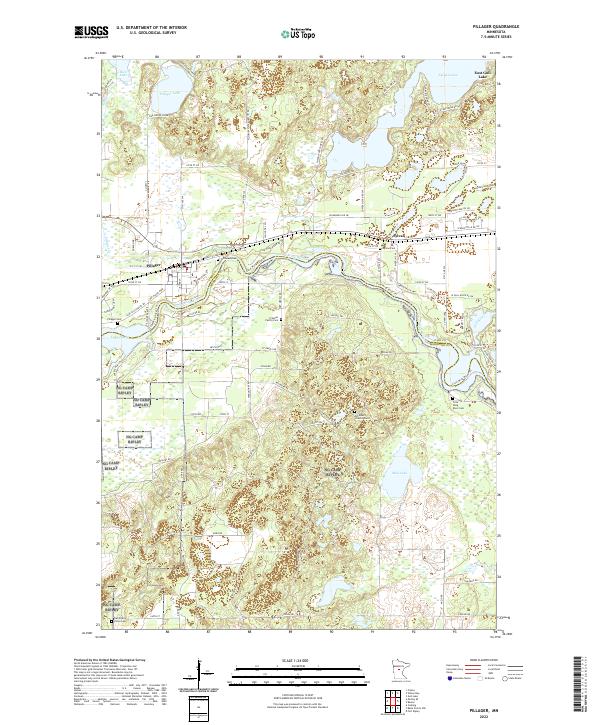 USGS Topographic Map – Pillager