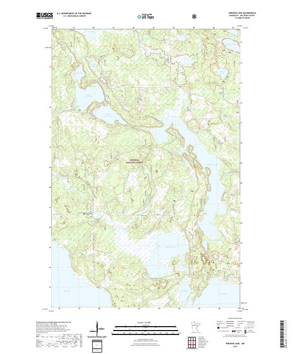 USGS Topographic Map – Pimushe Lake