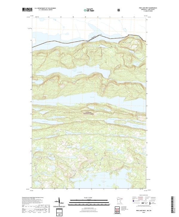 USGS Topographic Map – Pine Lake West