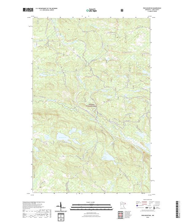 USGS Topographic Map – Pine Mountain