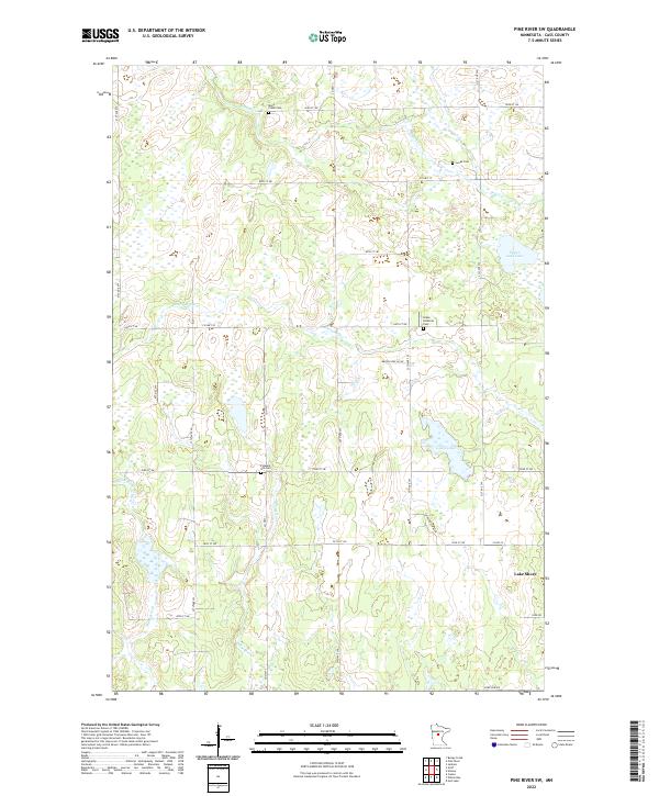 USGS Topographic Map – Pine River SW