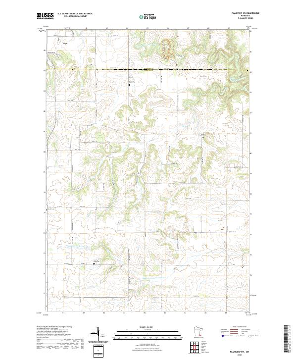 USGS Topographic Map – Plainview SW
