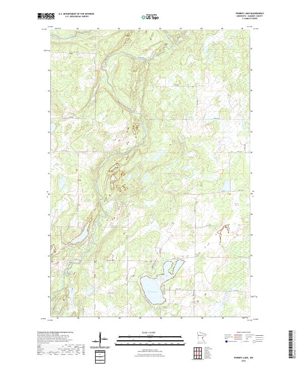 USGS Topographic Map – Pomroy Lake