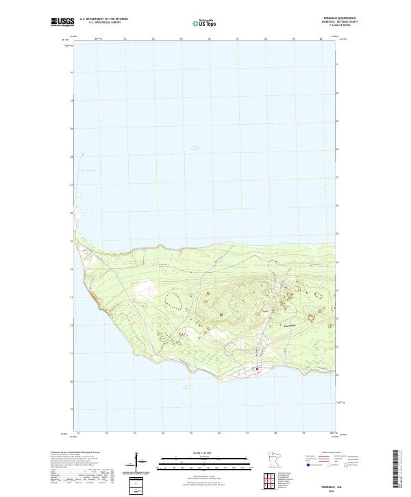 USGS Topographic Map – Ponemah
