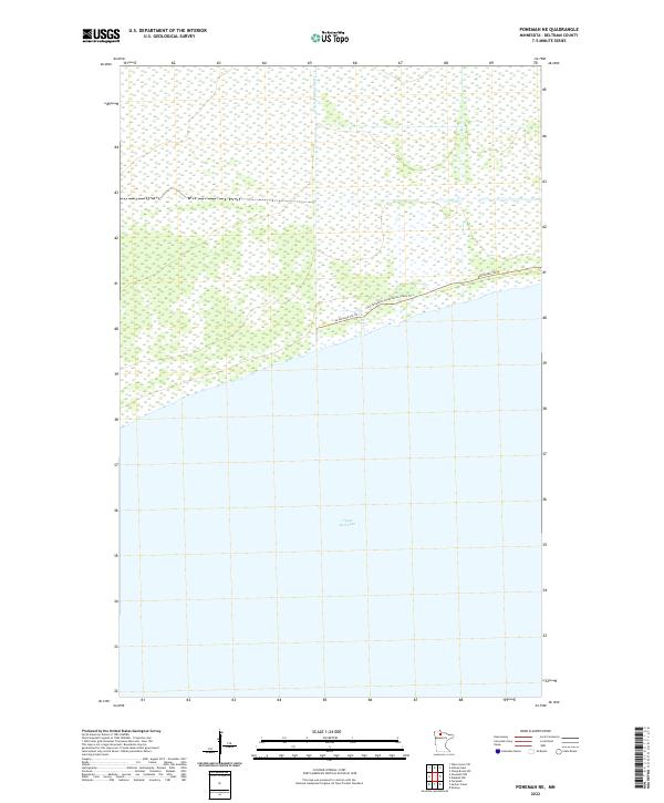 USGS Topographic Map – Ponemah NE