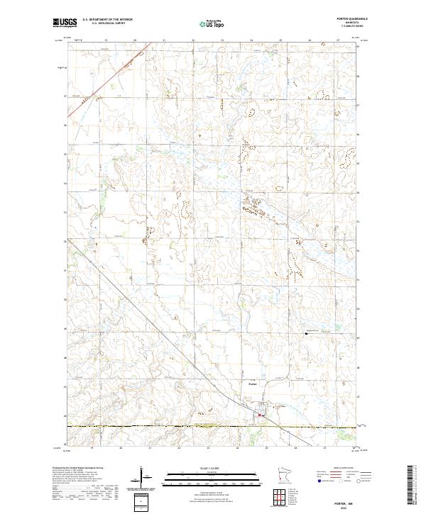 USGS Topographic Map – Porter