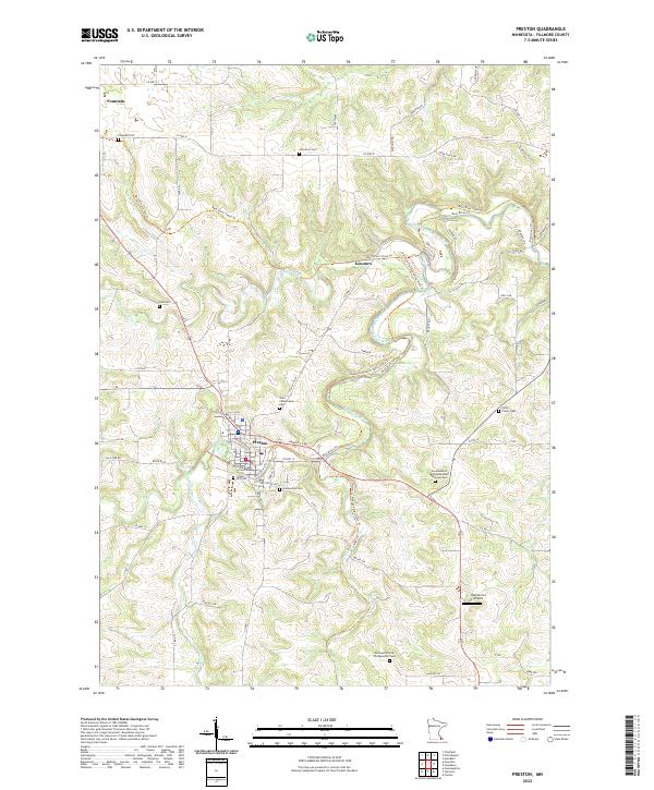 USGS Topographic Map – Preston
