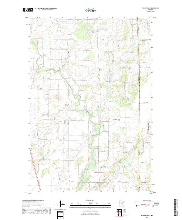 USGS Topographic Map – Princeton NE