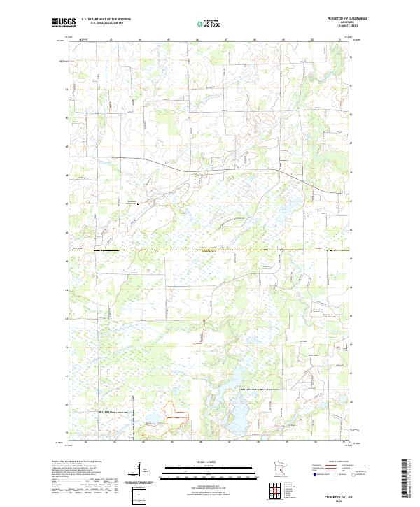 USGS Topographic Map – Princeton SW