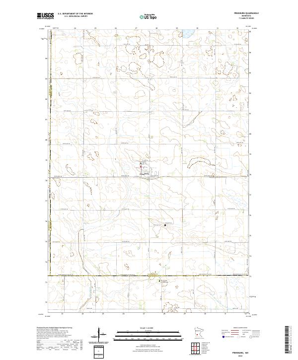 USGS Topographic Map – Prinsburg