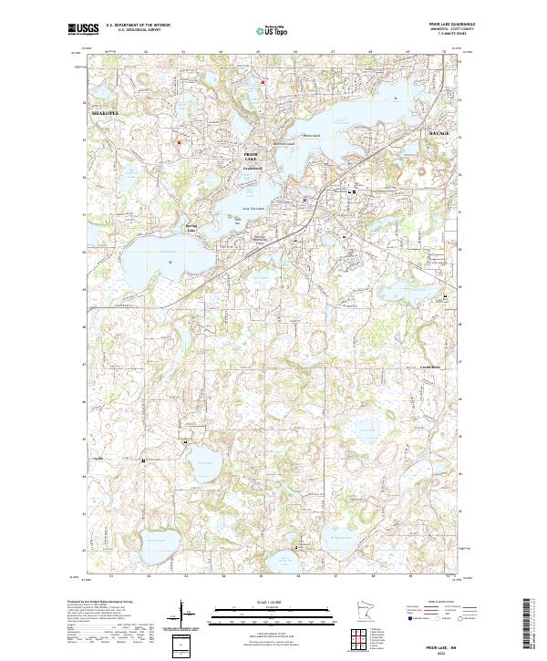 USGS Topographic Map – Prior Lake