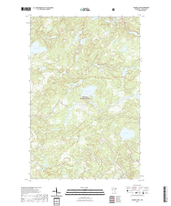 USGS Topographic Map – Quadga Lake