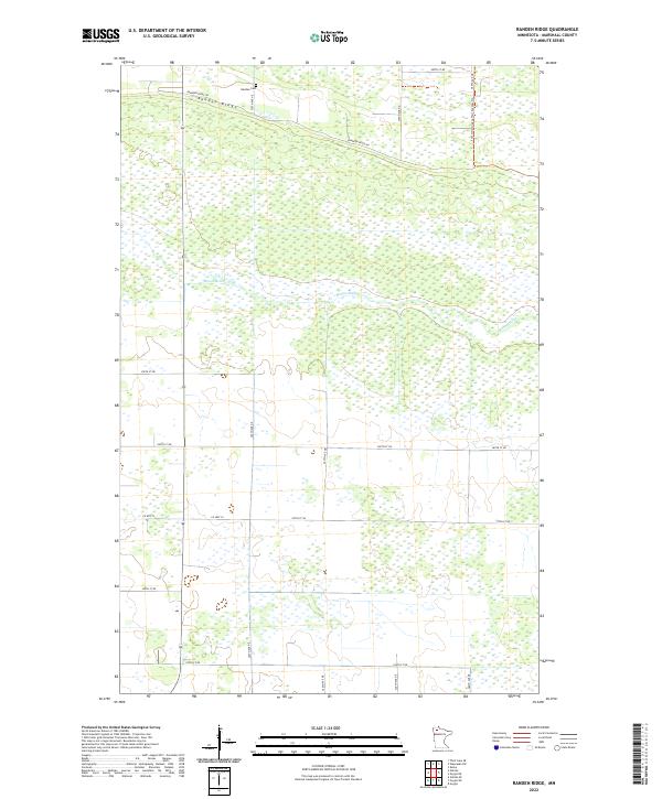 USGS Topographic Map – Randen Ridge