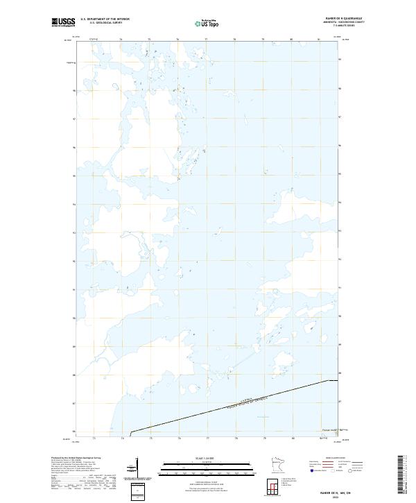 USGS Topographic Map – Ranier OE N