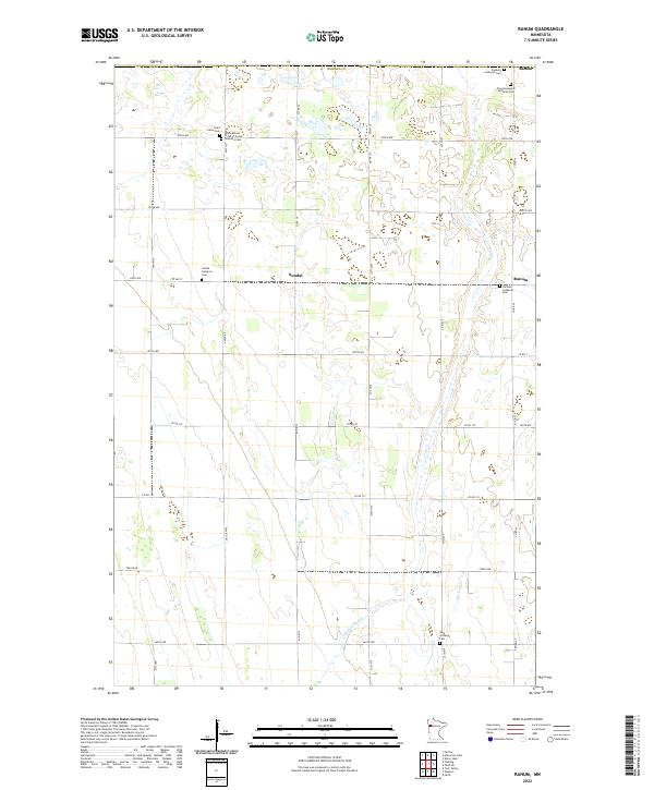 USGS Topographic Map – Ranum