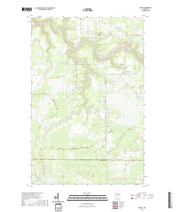 USGS Topographic Map – Rauch