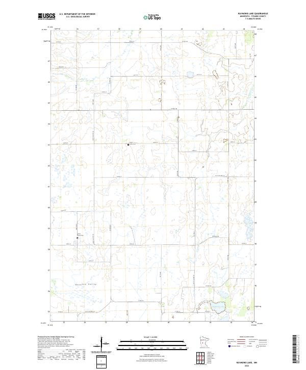 USGS Topographic Map – Raymond Lake