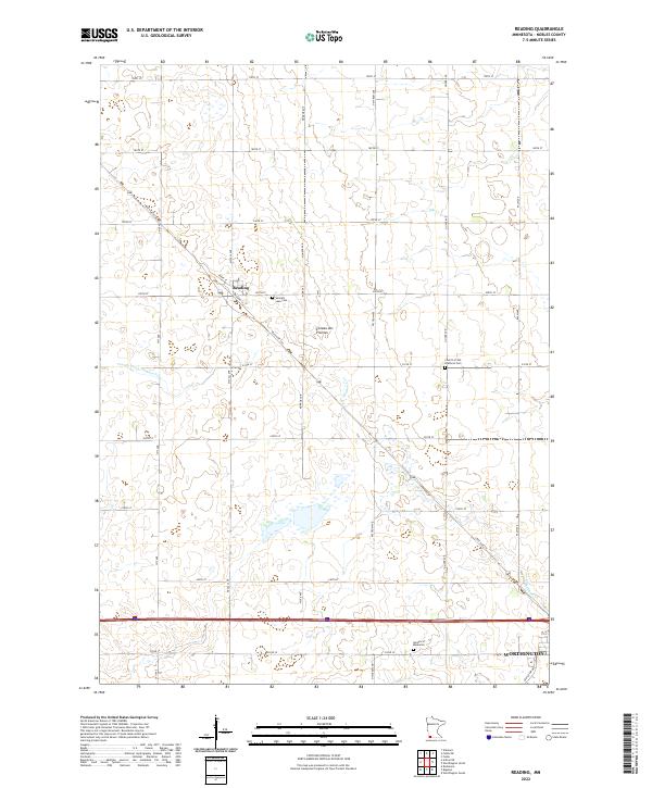 USGS Topographic Map – Reading