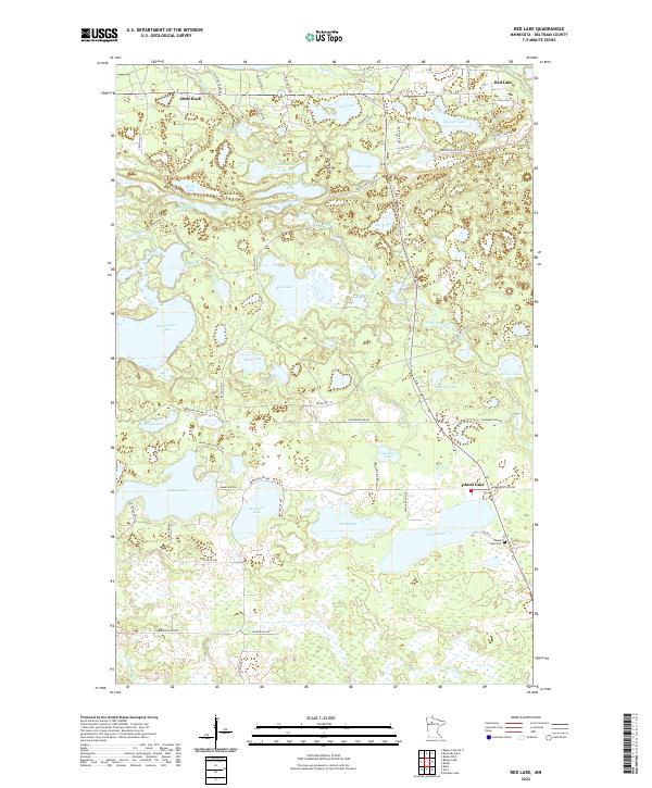USGS Topographic Map – Red Lake