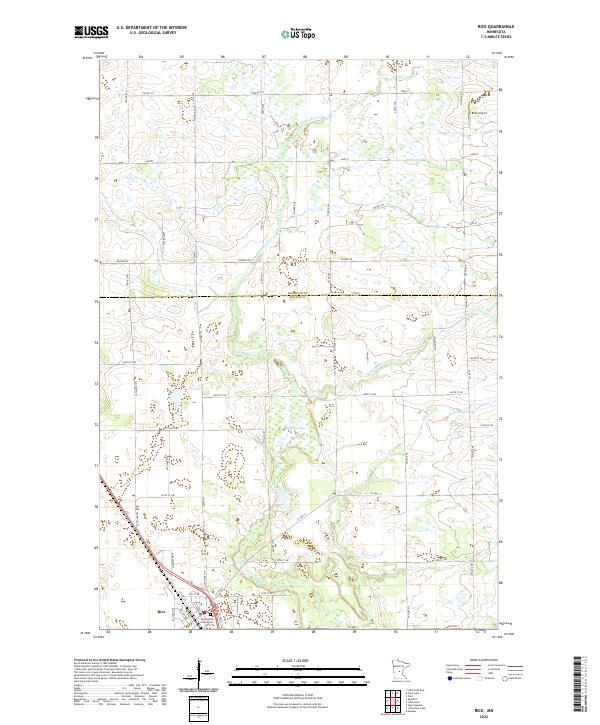 USGS Topographic Map – Rice