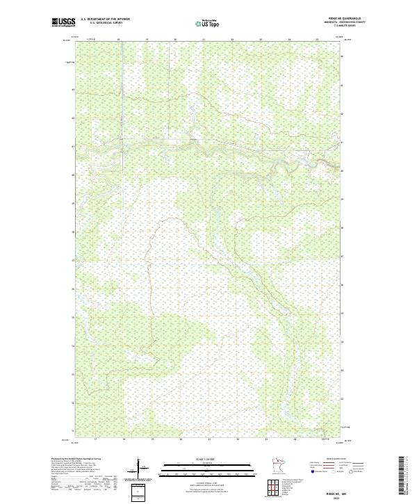 USGS Topographic Map – Ridge NE