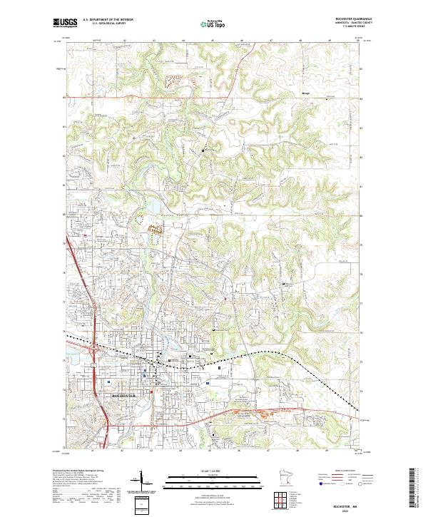 USGS Topographic Map – Rochester