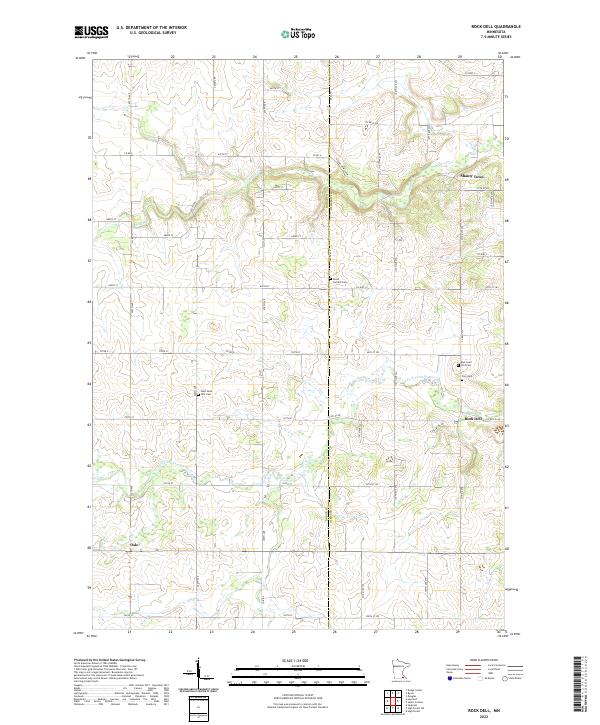 USGS Topographic Map – Rock Dell