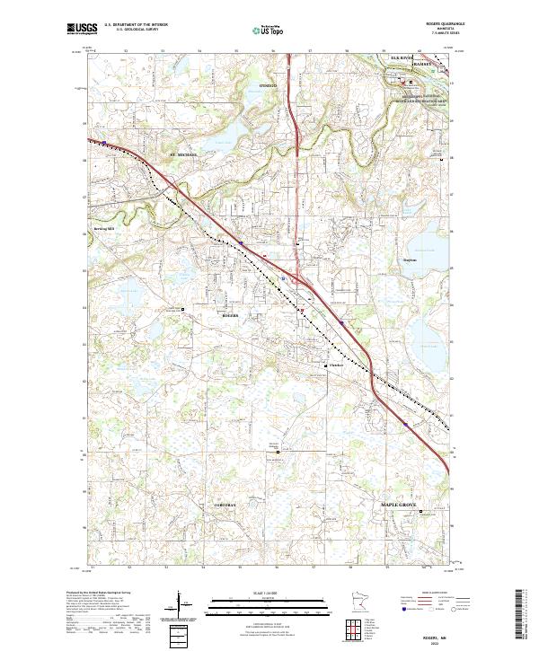 USGS Topographic Map – Rogers