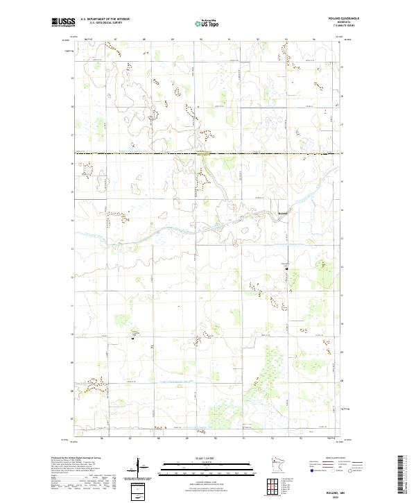 USGS Topographic Map – Roland